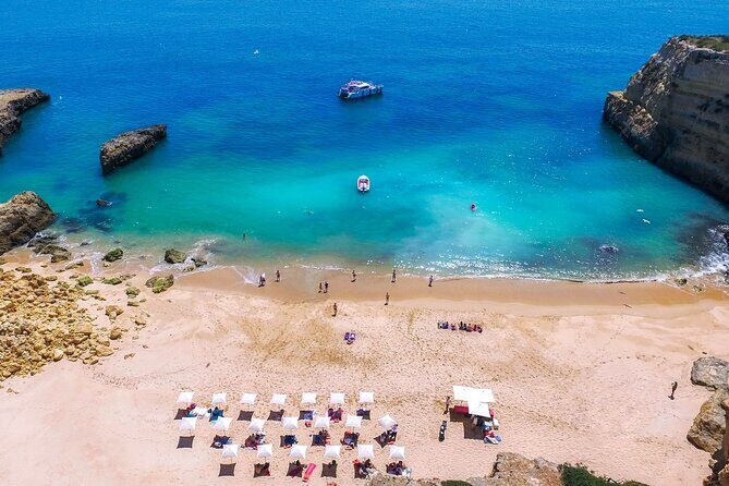 Albufeira Beach BBQ with Caves and Coastline Cruise with Open Bar - A 6.5-hour mix of caves views and real beach time