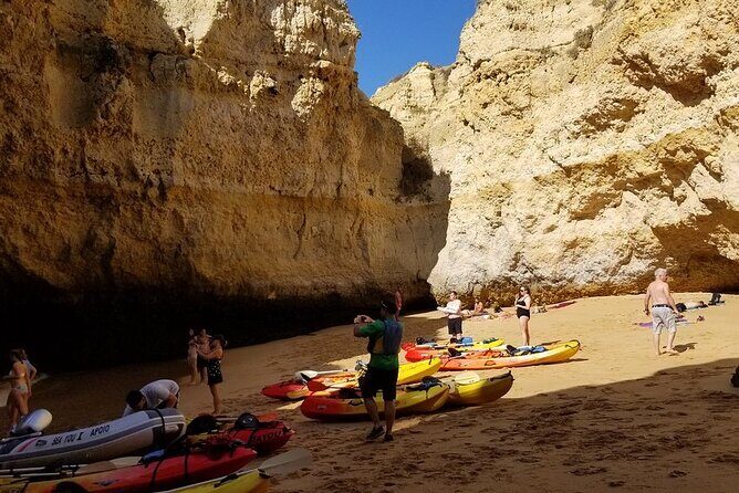 Albufeira Kayak Tour – Relaxing Trip with 2 Guides - Kayak time along the Algarve coast: caves, arches, and calm guidance
