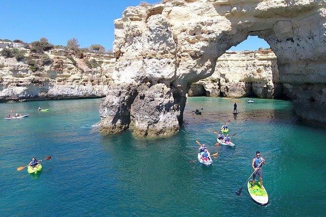 Benagil Area Kayak - How the timing really feels: boat first, then paddle time