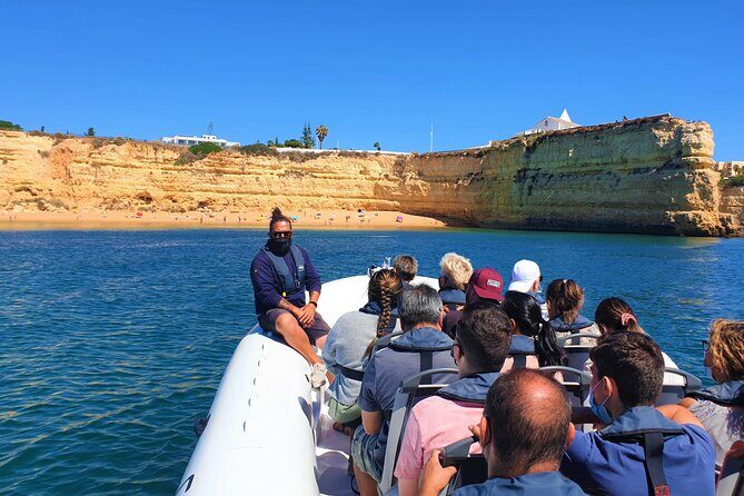 Benagil Caves Visit with Dolphins Watching from Albufeira - Entering Algar de Benagil: why the boat size matters