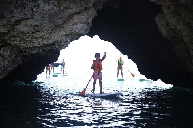 Cliffs & Caves Stand Up Paddle Adventure - The beginner lesson: balancing, paddling, and confidence