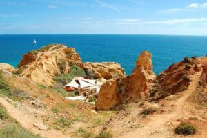 Lagos and Carvoeiro Premium - Shared small group > VTours Algarve - Algar Seco: cliff pools, fossil shells, and salt-air views