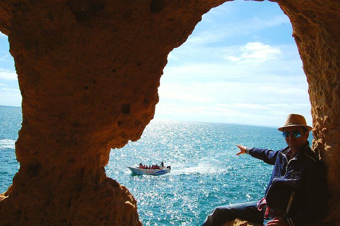 Lagos and Carvoeiro Premium - Shared small group > VTours Algarve - The Lagos side: Ponta da Piedade lighthouse cliffs and dramatic coastal rock