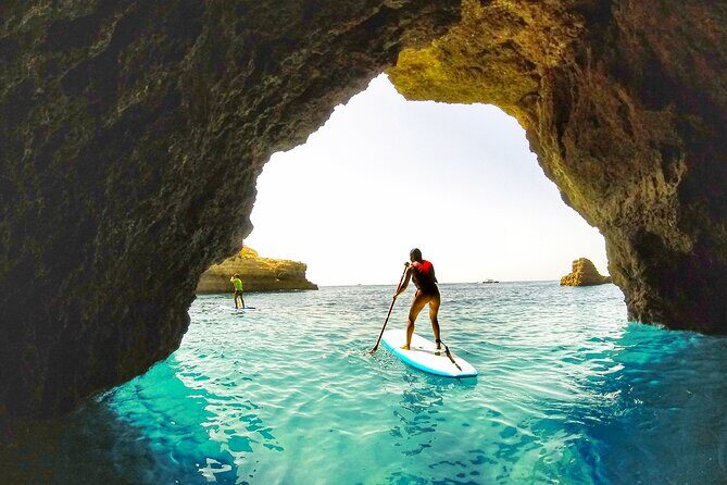 Paddle & Explore: Albufeira SUP Tour - São Rafael SUP: a two-hour route with caves and real beginner support