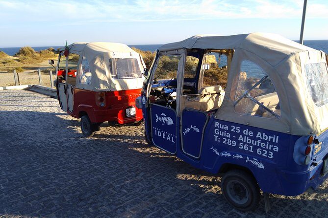 Private Guided Tuk Tuk Tour with pick-up and drop-off in Albufeira - Praia da Oura: new town energy and a good sense of nightlife